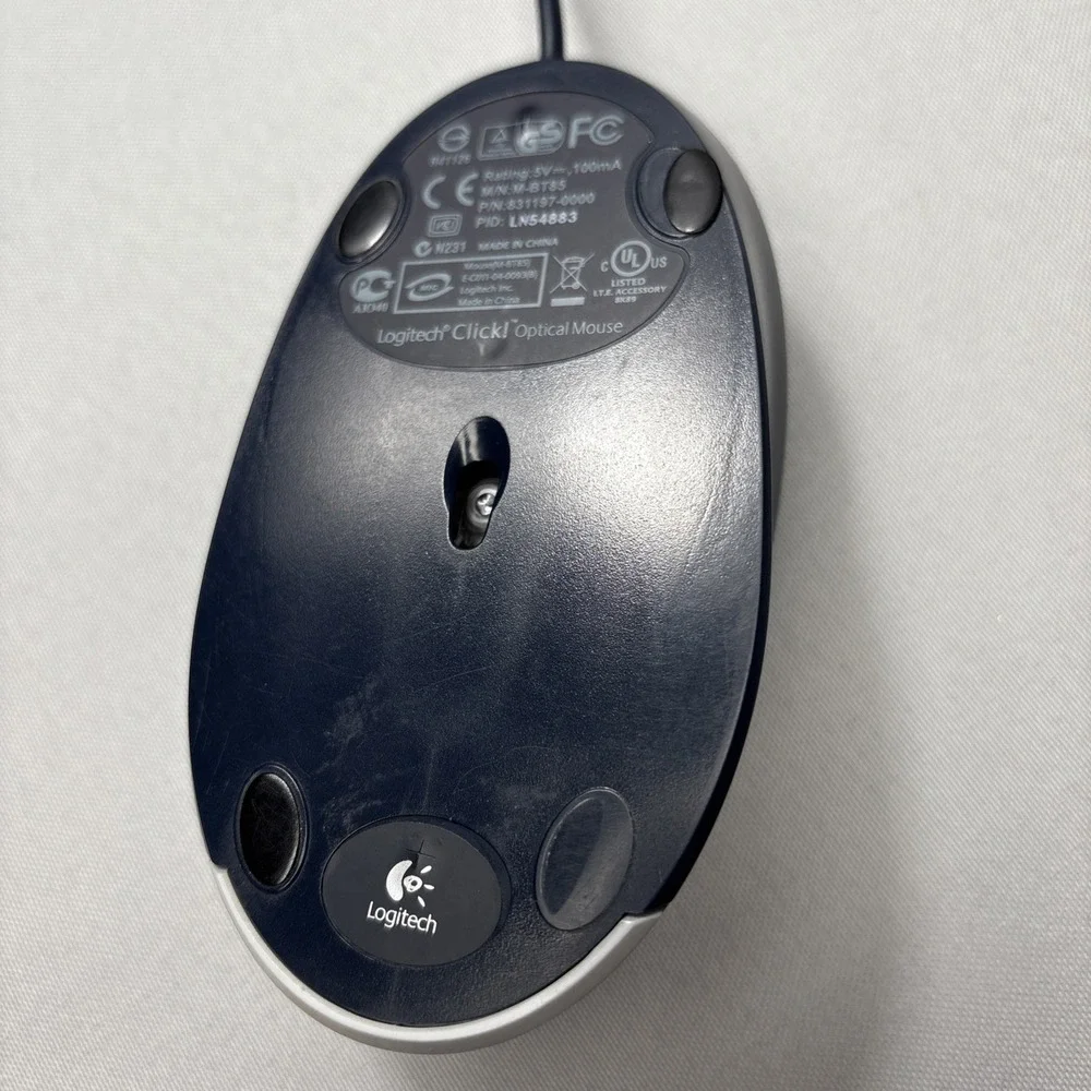 Used Original Logitech Click! Optical‎ Mouse M-BT85 USB